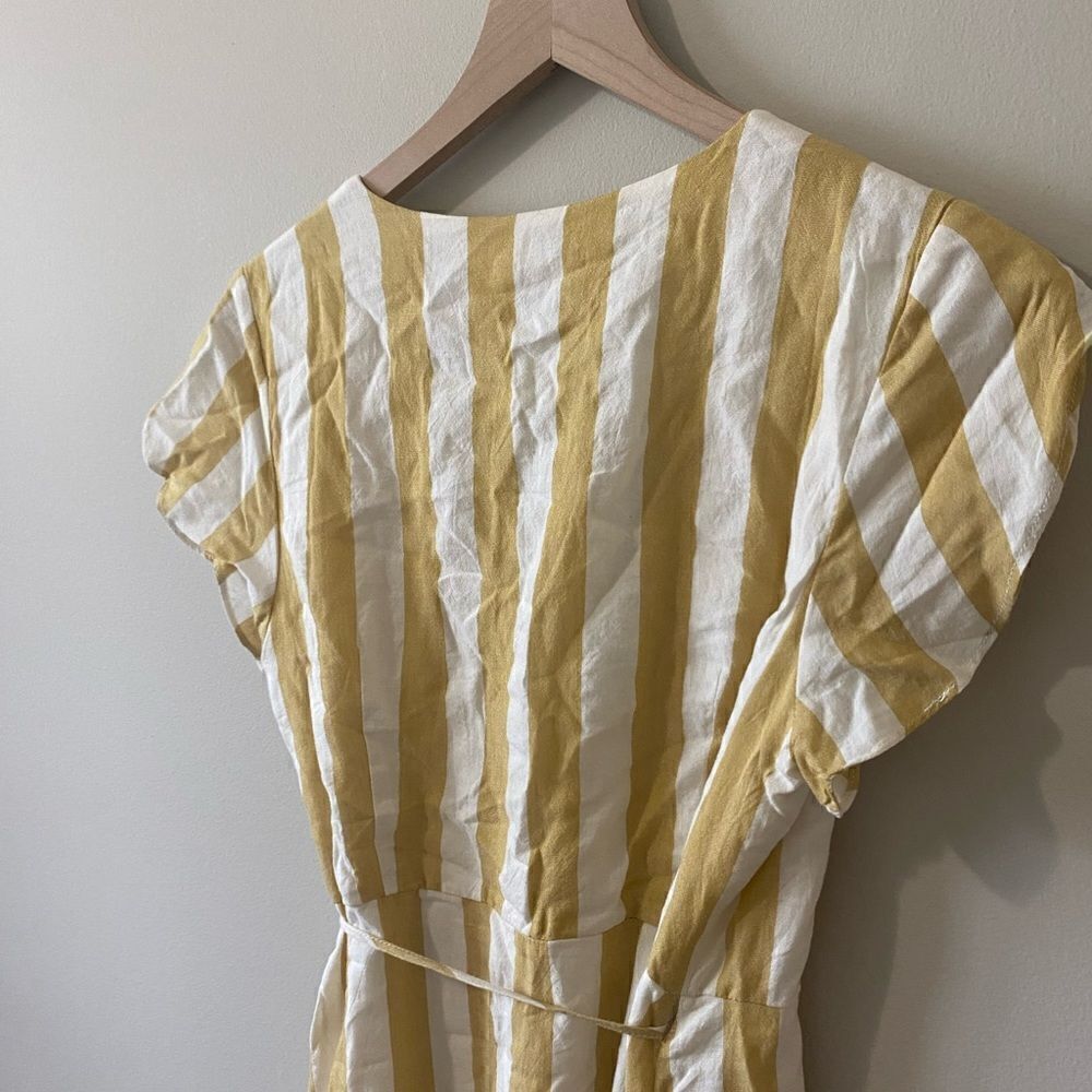 Mod Ref High Low Wrap Dress stripe adjustable small - Picture 6 of 10